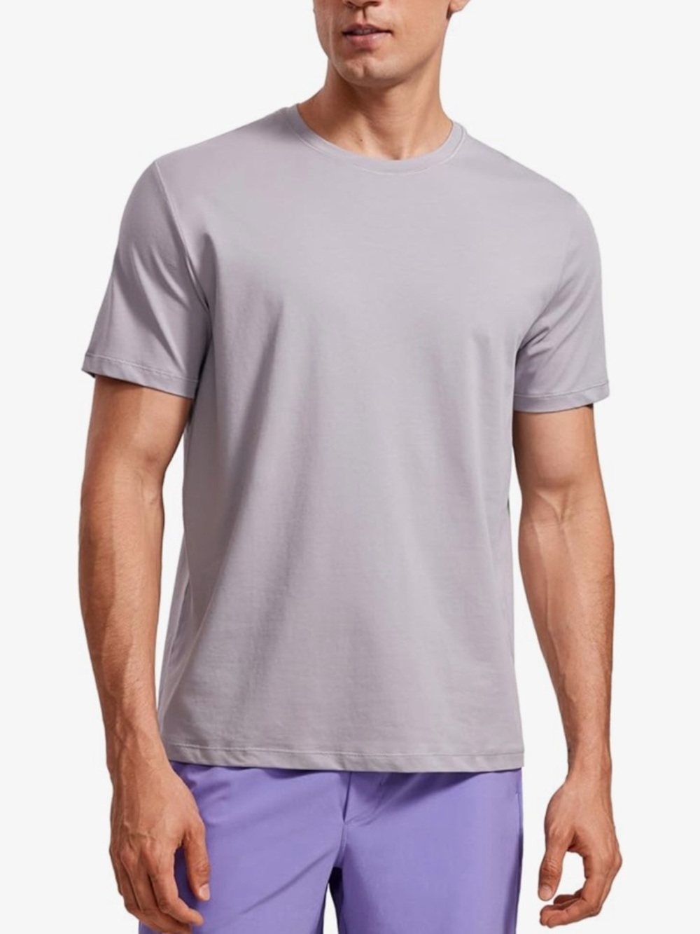 CRZ YOGA Mens Short Sleeve Shirts Quick Dry Workout Classic Fit T-Shirt NWT
